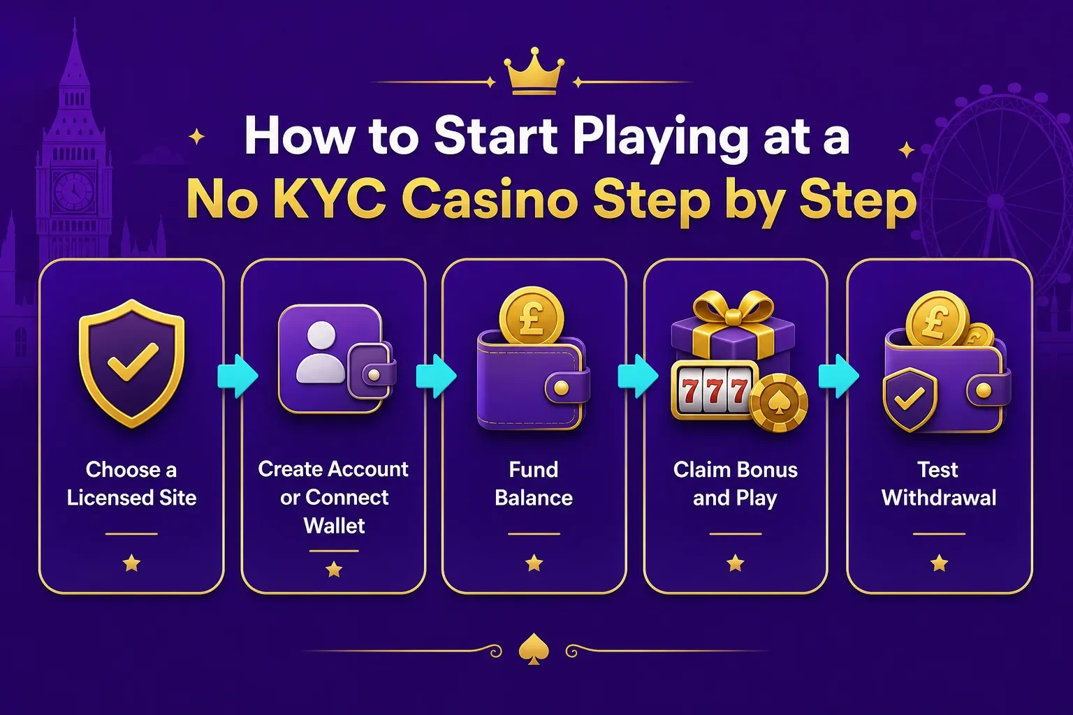 How to Start Playing at a No KYC Casino Step by Step